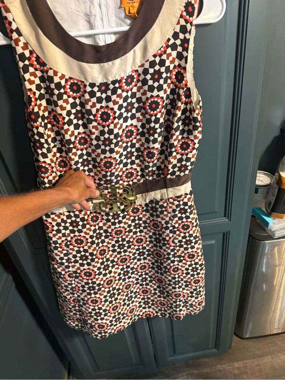 Tory Burch  patterned dress -fall colors sz 6 women